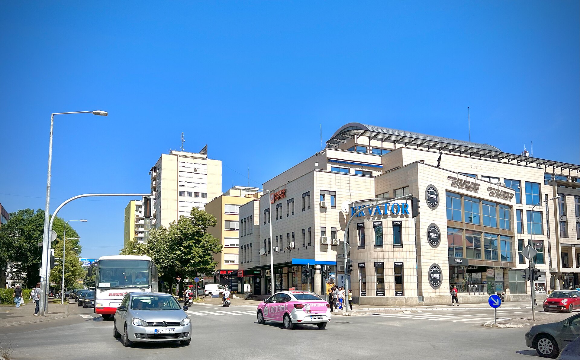 A panoramic view across Banja Luka in Bosnia and Herzegovina